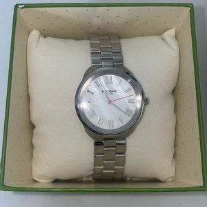 Kate Spade silver watch, never worn.